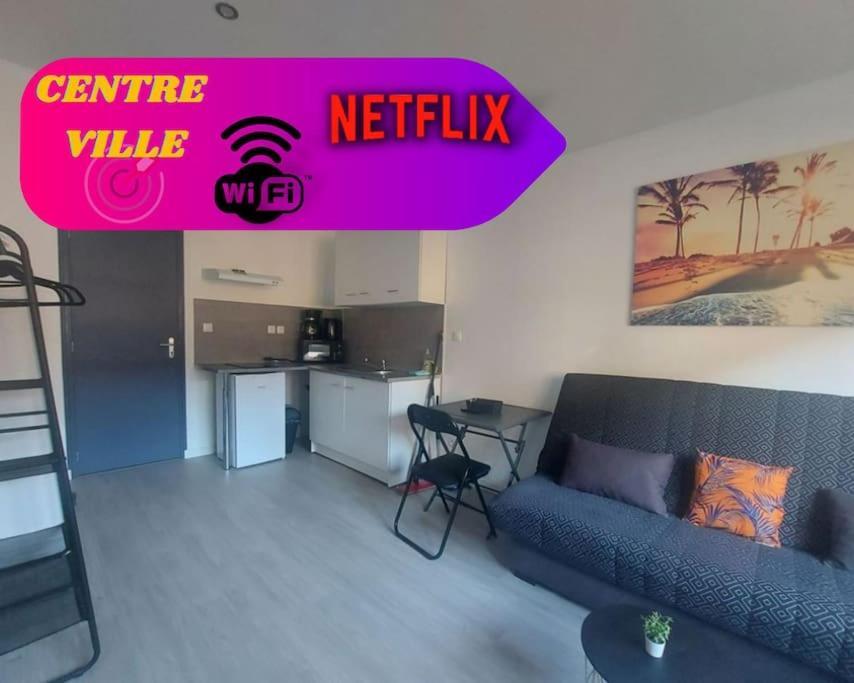 Super Studio Tout Equipe Wifi 2Pers Saint-Quentin  Exterior foto